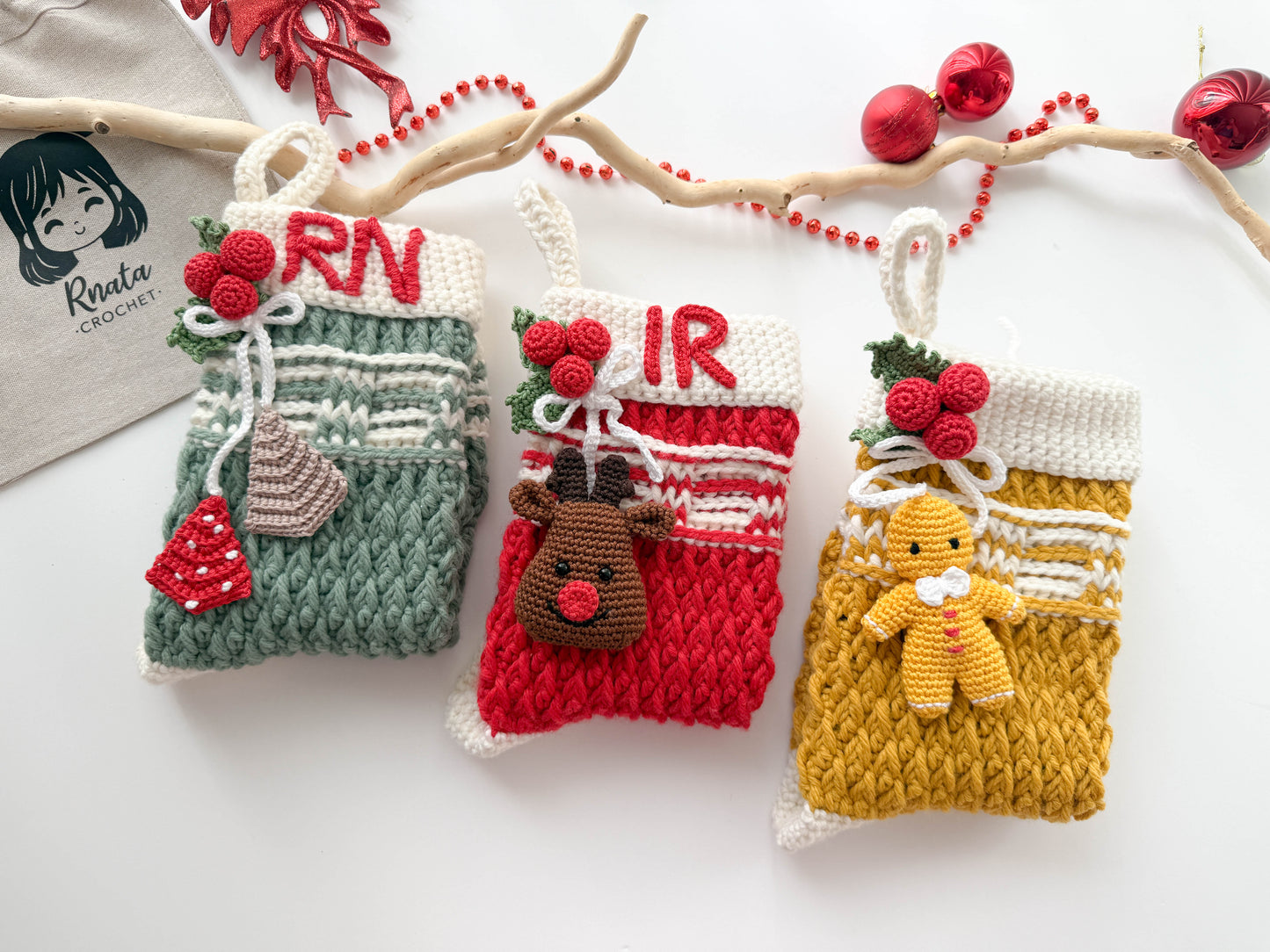 Rnata - Christmas Stockings Pattern PDF