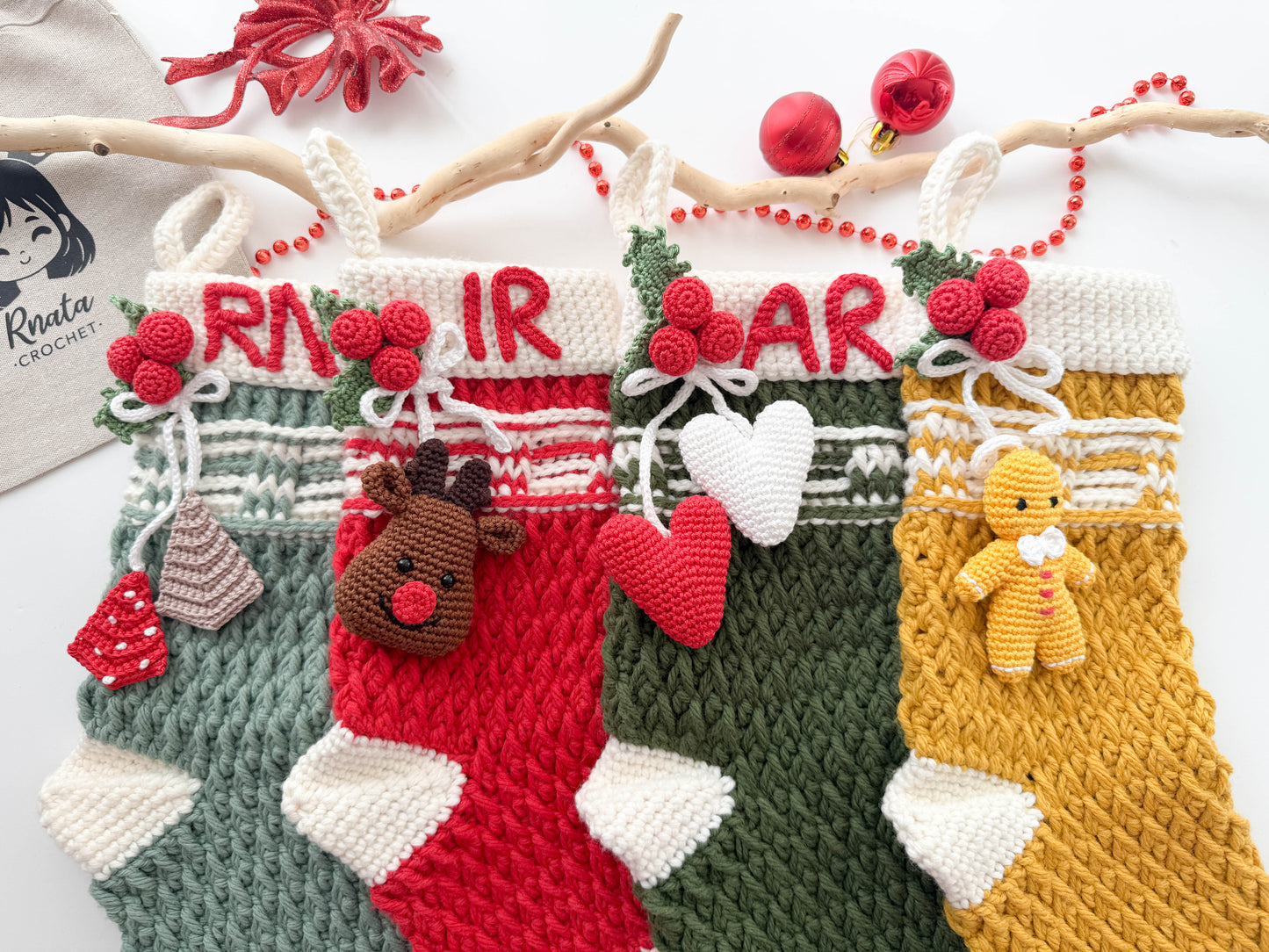 Rnata - Christmas Stockings Pattern PDF