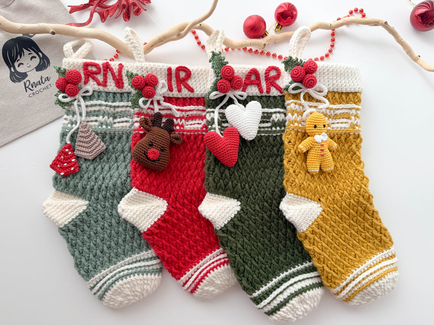 Rnata - Christmas Stockings Pattern PDF