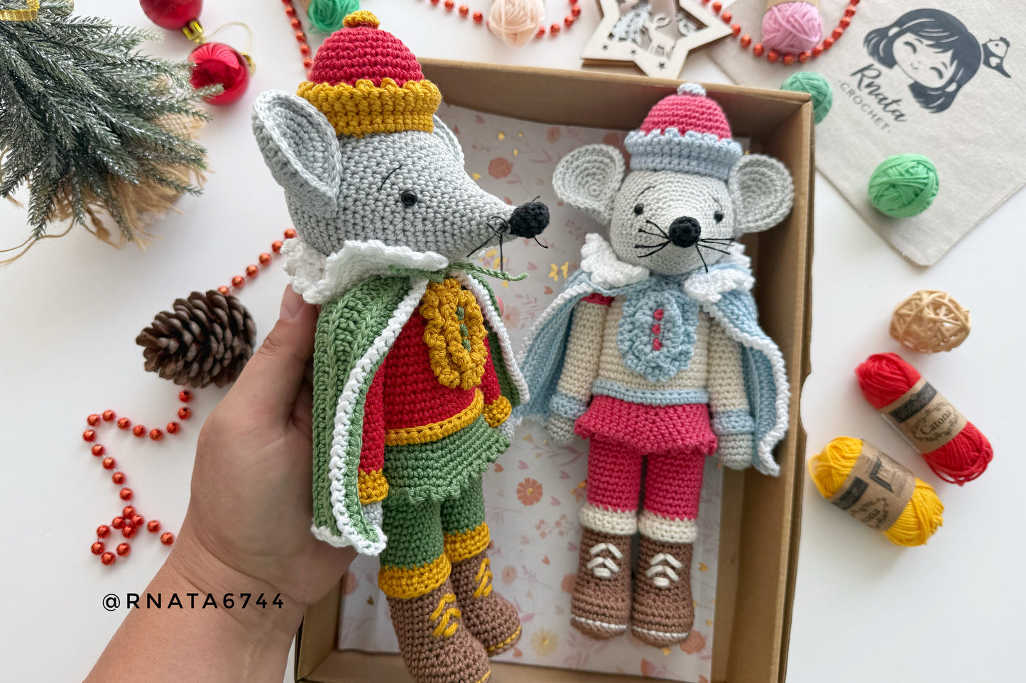 Rnata - Christmas Nutcrackers and Mouse King 2-in-1 Pattern (PDF)