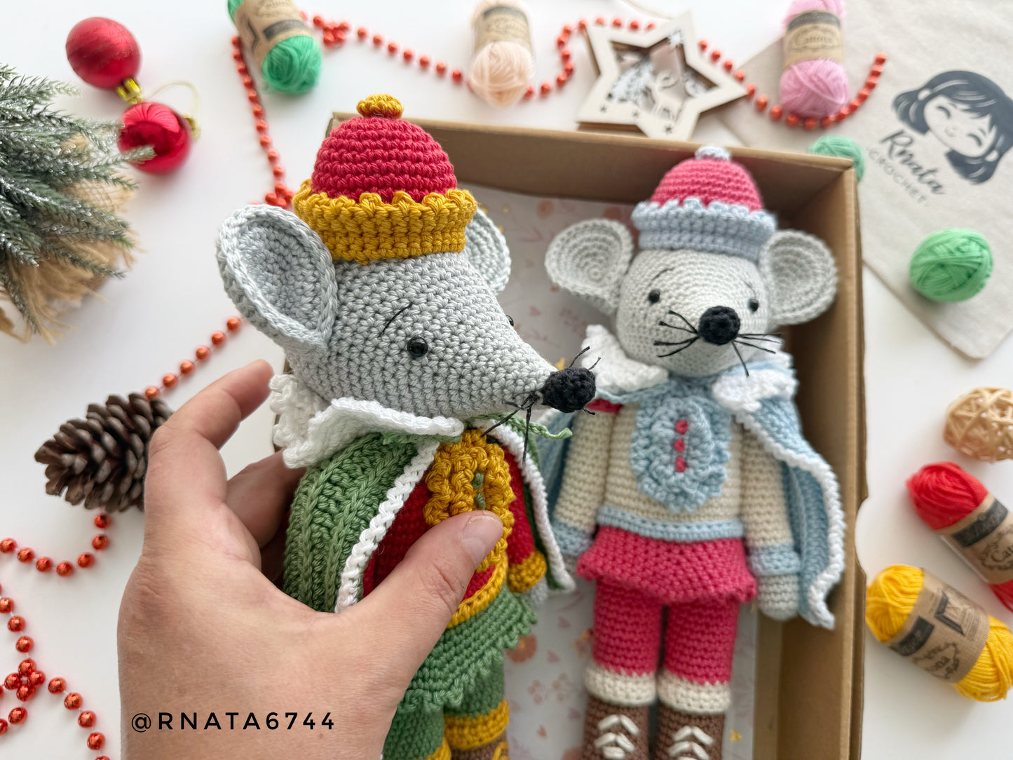 Rnata - Christmas Nutcrackers and Mouse King 2-in-1 Pattern (PDF)