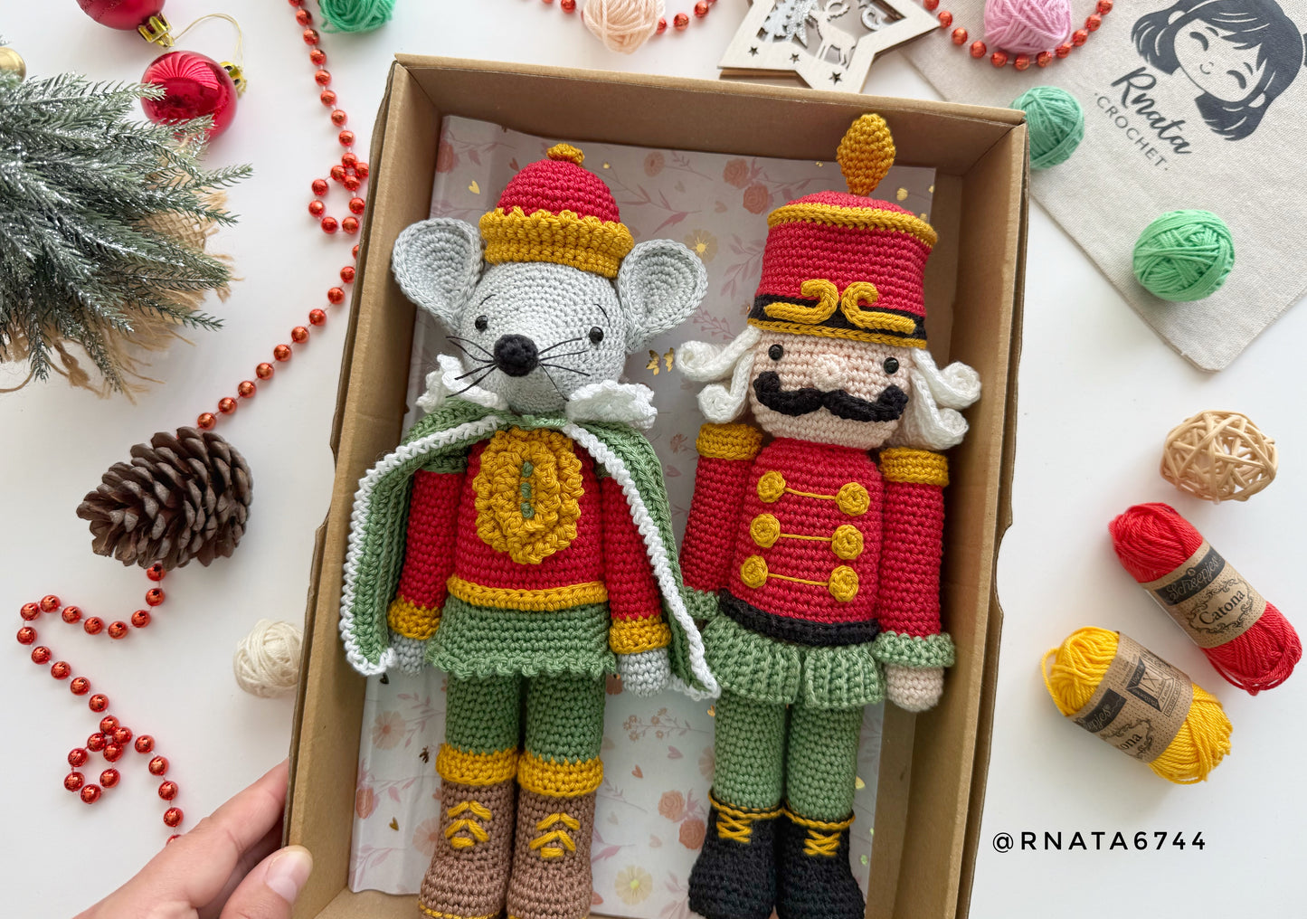 Rnata - Christmas Nutcrackers and Mouse King 2-in-1 Pattern (PDF)