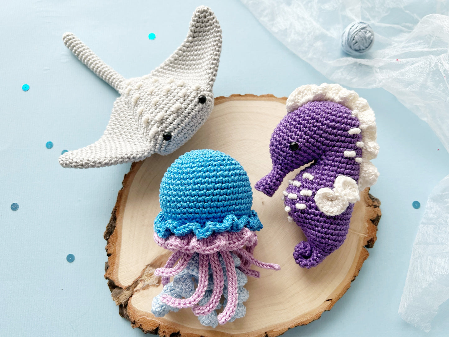 Rnata - Bundle of 24 Sea Animal Toys Pattern PDF
