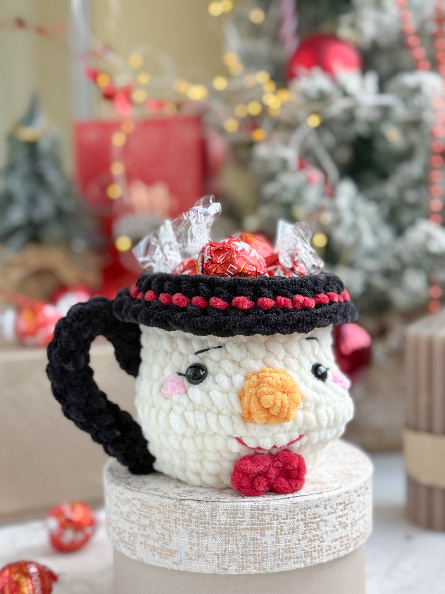 Rnata - Christmas Mugs: Santa, Boot, Ginger And Snowman Pattern (PDF)