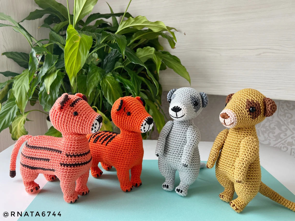 Rnata™ - Jungle Safari Friends Crochet Pattern PDF