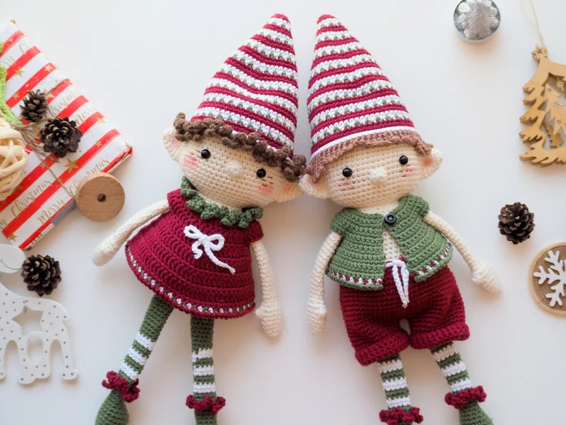 Rnata™ - Christmas Elves Crochet Pattern PDF