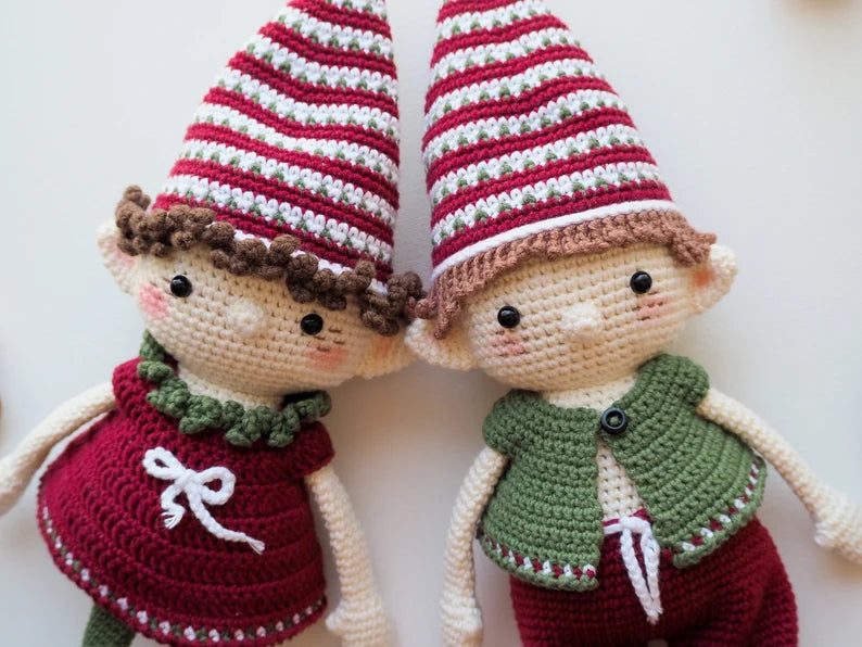 Rnata™ - Christmas Elves Crochet Pattern PDF