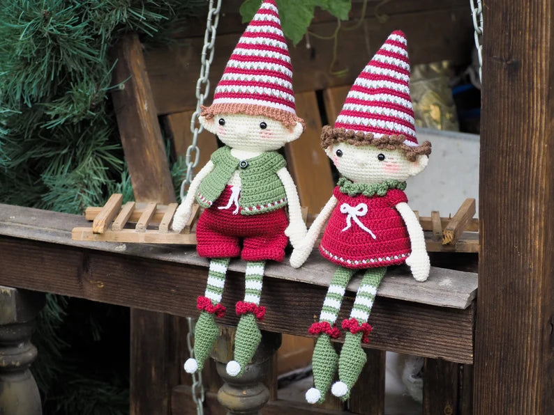 Rnata™ - Christmas Elves Crochet Pattern PDF