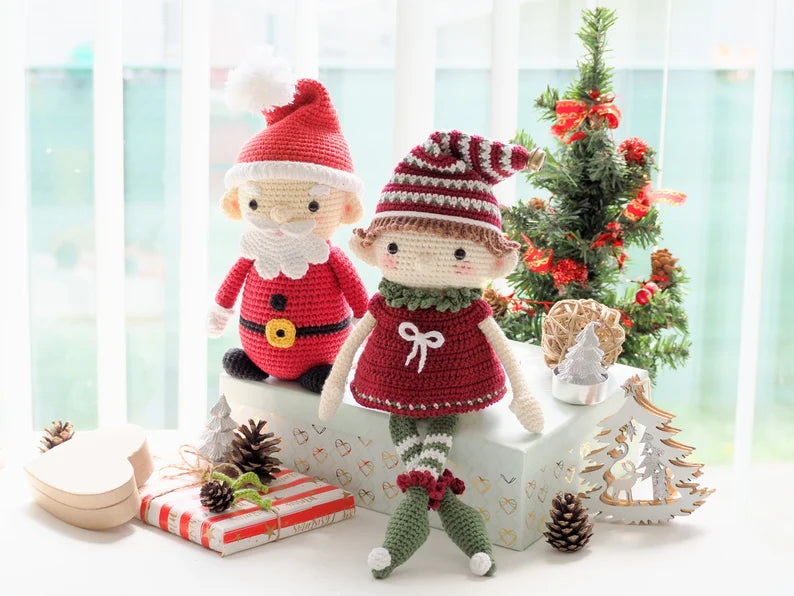 Rnata™ - Christmas Elves Crochet Pattern PDF