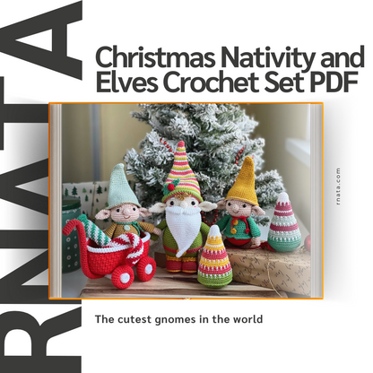 Rnata™ - Christmas Nativity and Elves Crochet Set PDF