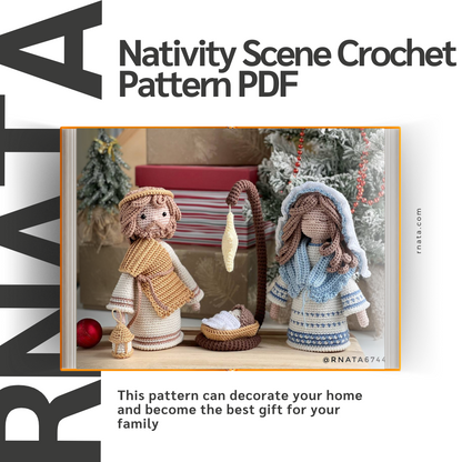 Rnata™ - Nativity Scene Crochet Pattern PDF