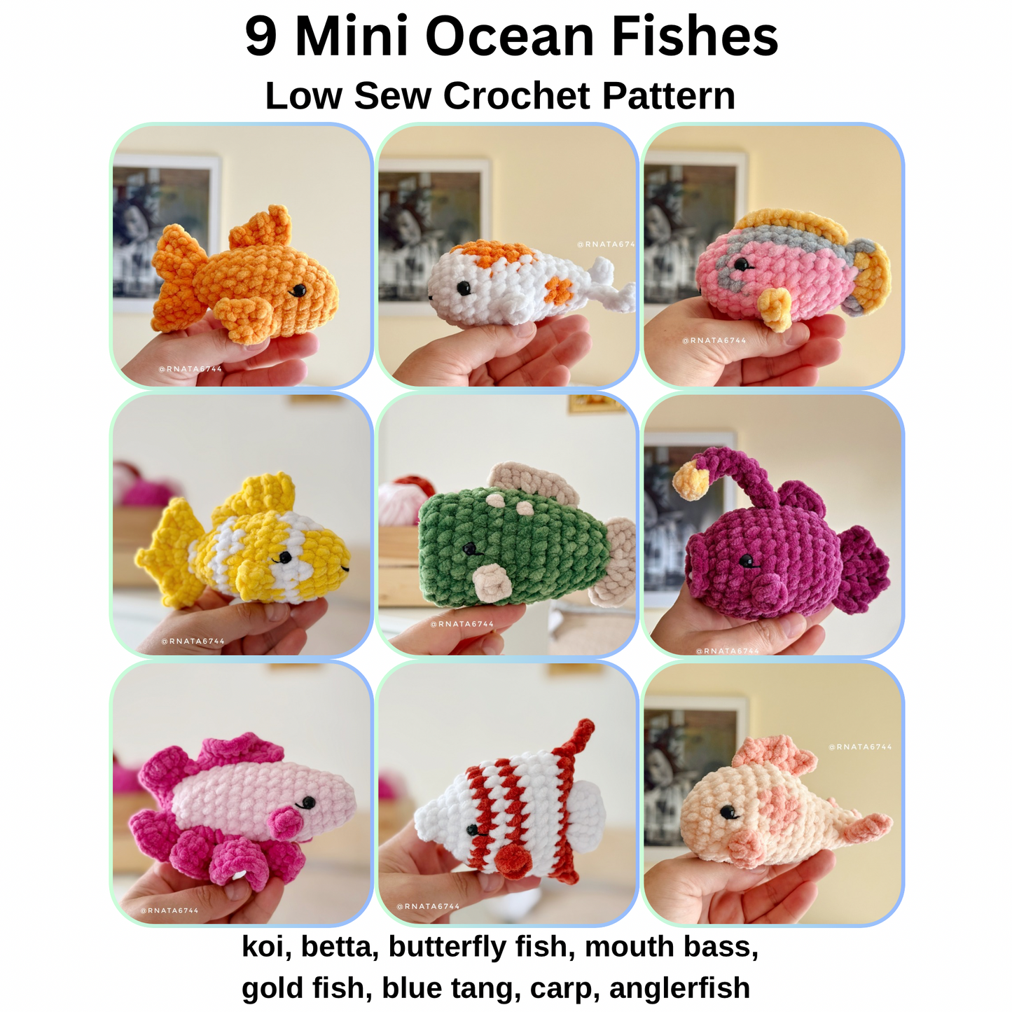 Rnata - Low Sew Amigurumi Bundle 9 Pattern (PDF)