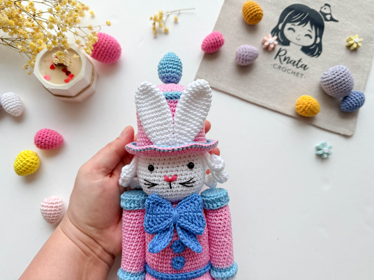 Rnata - Crochet Easter Rabbit Nutcracker Pattern (PDF)