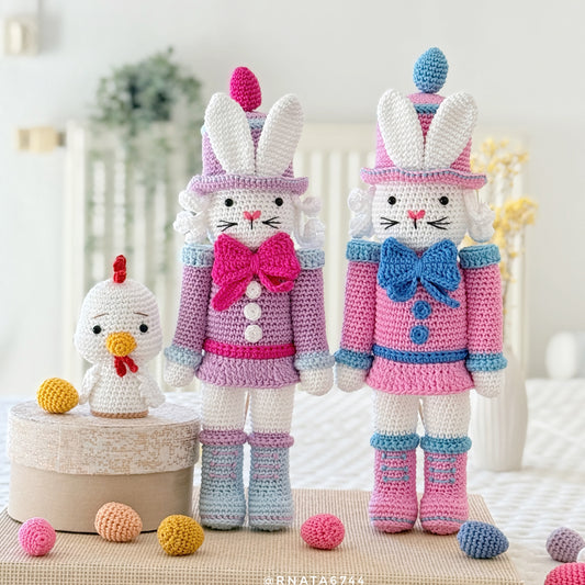 Rnata - Crochet Easter Rabbit Nutcracker Pattern (PDF)