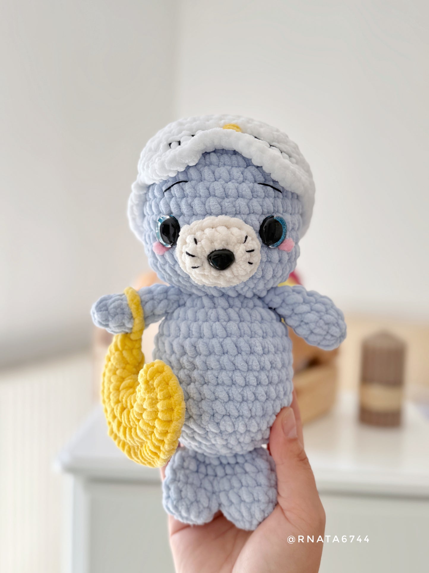 Rnata - Crochet Seal Low-Sew Pattern (PDF)