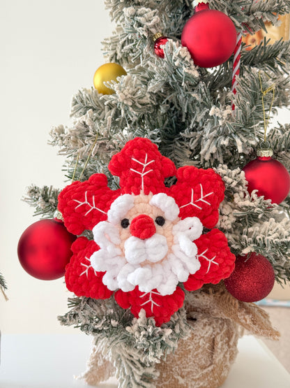 Rnata-Crochet Snowflake: Santa, Gingerbread, Snowman & Reindeer Pattern (PDF)