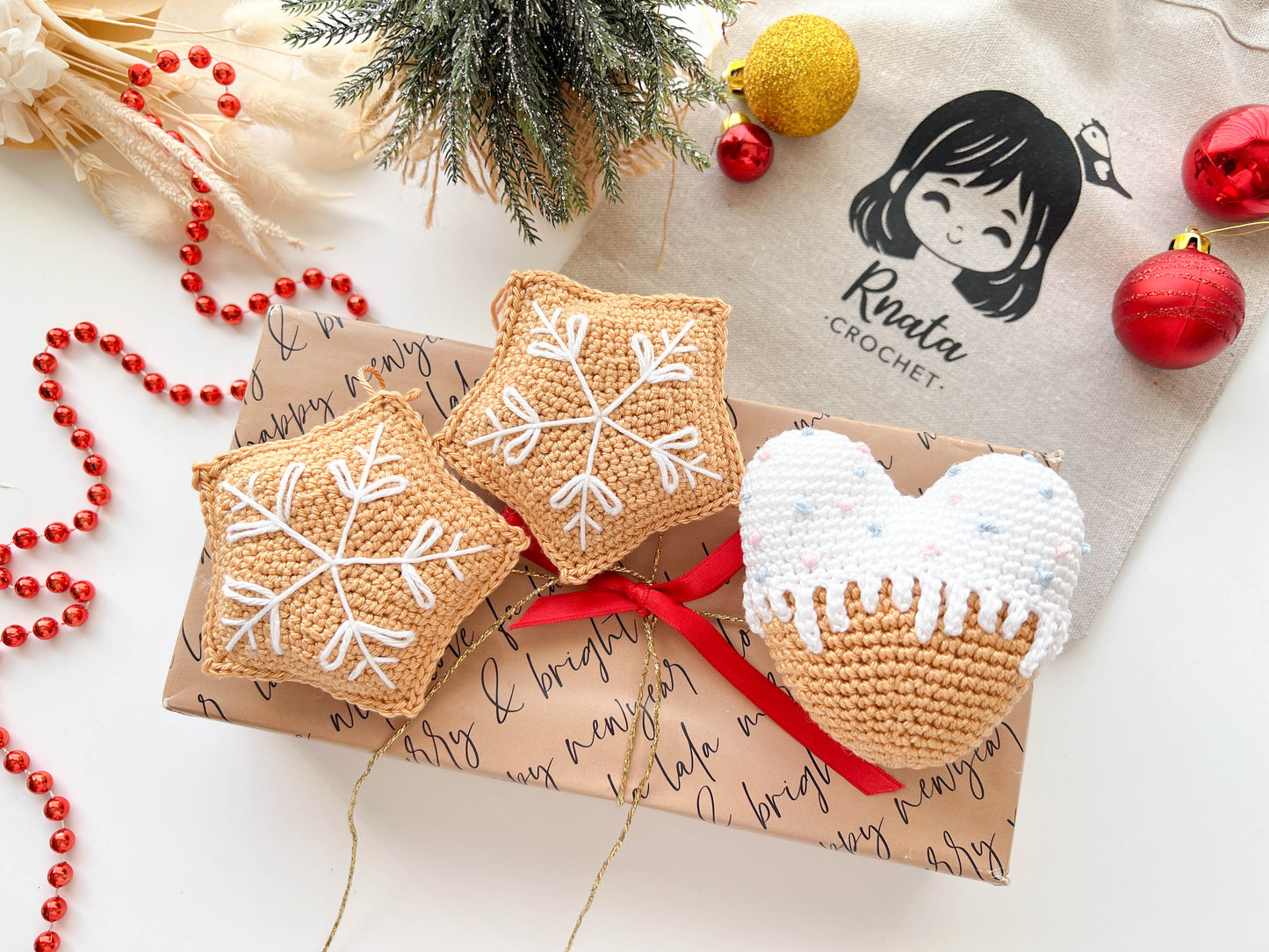 Rnata™ - Gingerbread Delights Crochet Pattern Set PDF