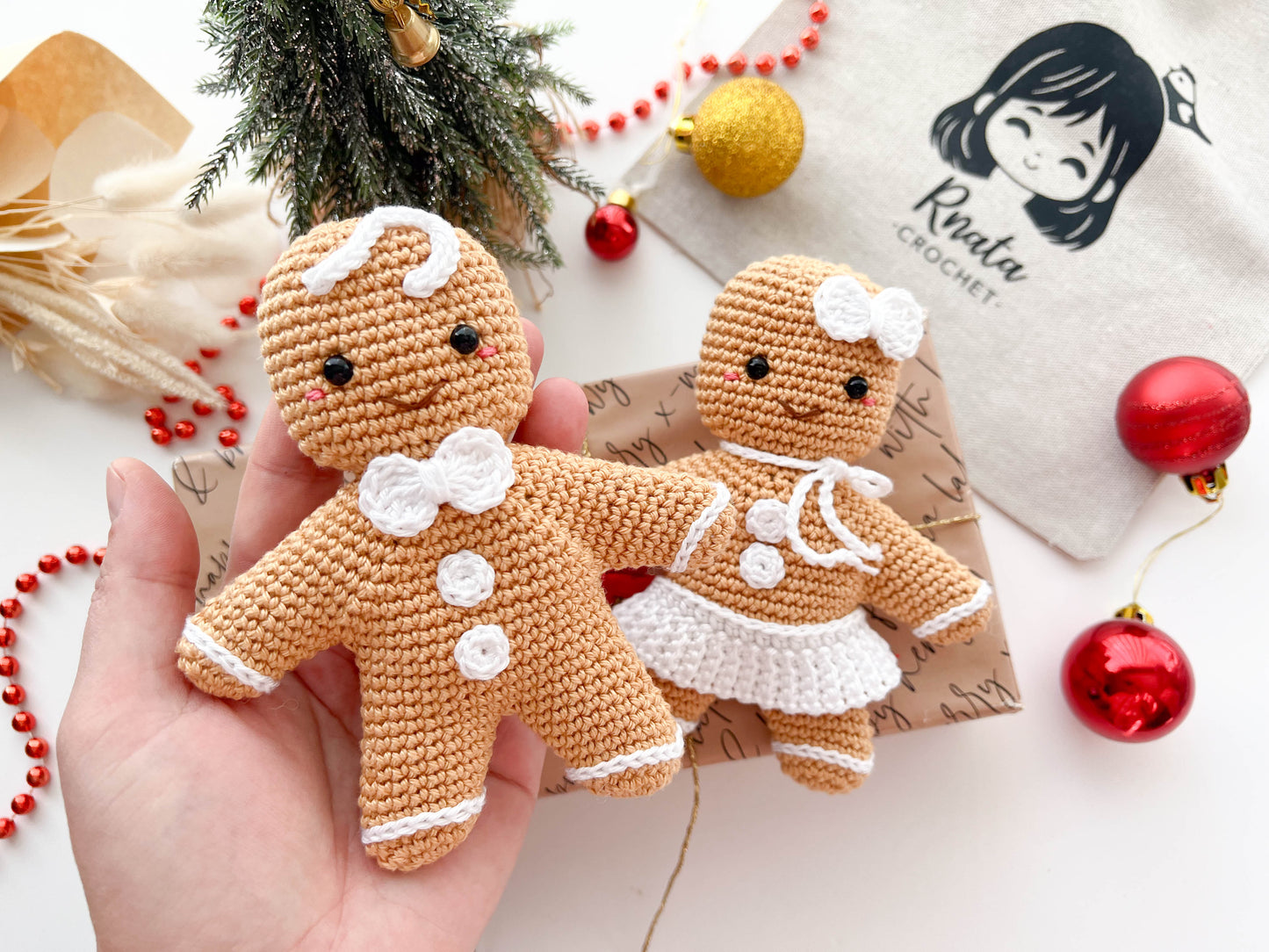 Rnata™ - Gingerbread Delights Crochet Pattern Set PDF