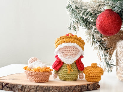 Rnata - Christmas Nativity Scene: Mini, Low-Sew Pattern (PDF)