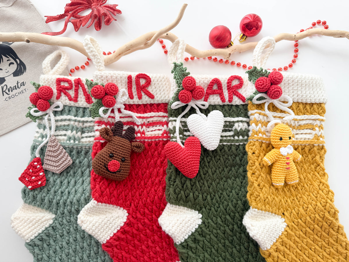 Rnata - Christmas Stockings Pattern PDF