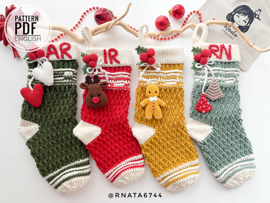 Rnata - Christmas Stockings Pattern PDF