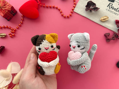 Rnata - Cozy Valentine's Cats Pattern PDF