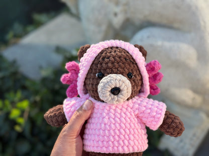Rnata - Low-Sew 2-in-1 Hoodie Bear Crochet Pattern PDF