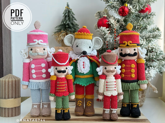 Rnata - Christmas Nutcrackers and Mouse King 2-in-1 Pattern (PDF)
