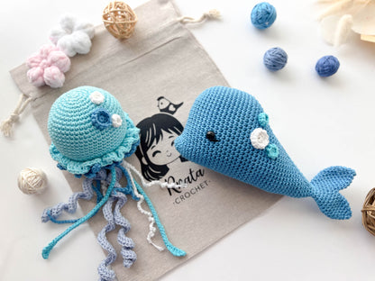 Rnata - Blue Jellyfish Crochet Pattern Free PDF