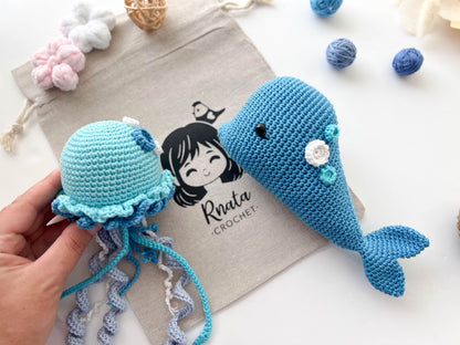 Rnata - Blue Jellyfish Crochet Pattern Free PDF