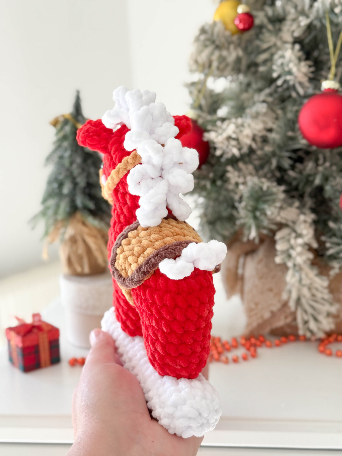 Rnata -Christmas Rocking Horse, Plush Toy, Pattern Low-Sew (PDF)