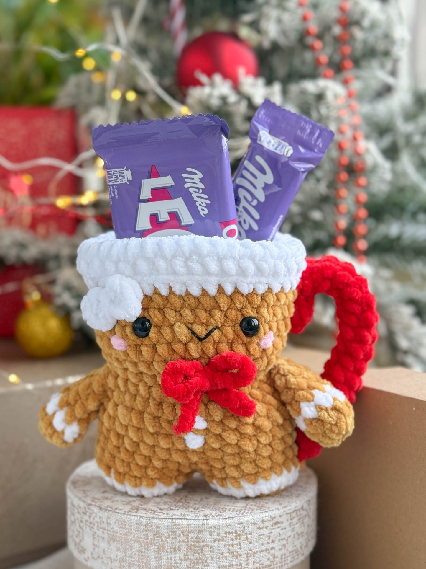 Rnata - Christmas Mugs: Santa, Boot, Ginger And Snowman Pattern (PDF)