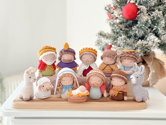 Rnata - Christmas Nativity Scene: Mini, Low-Sew Pattern (PDF)