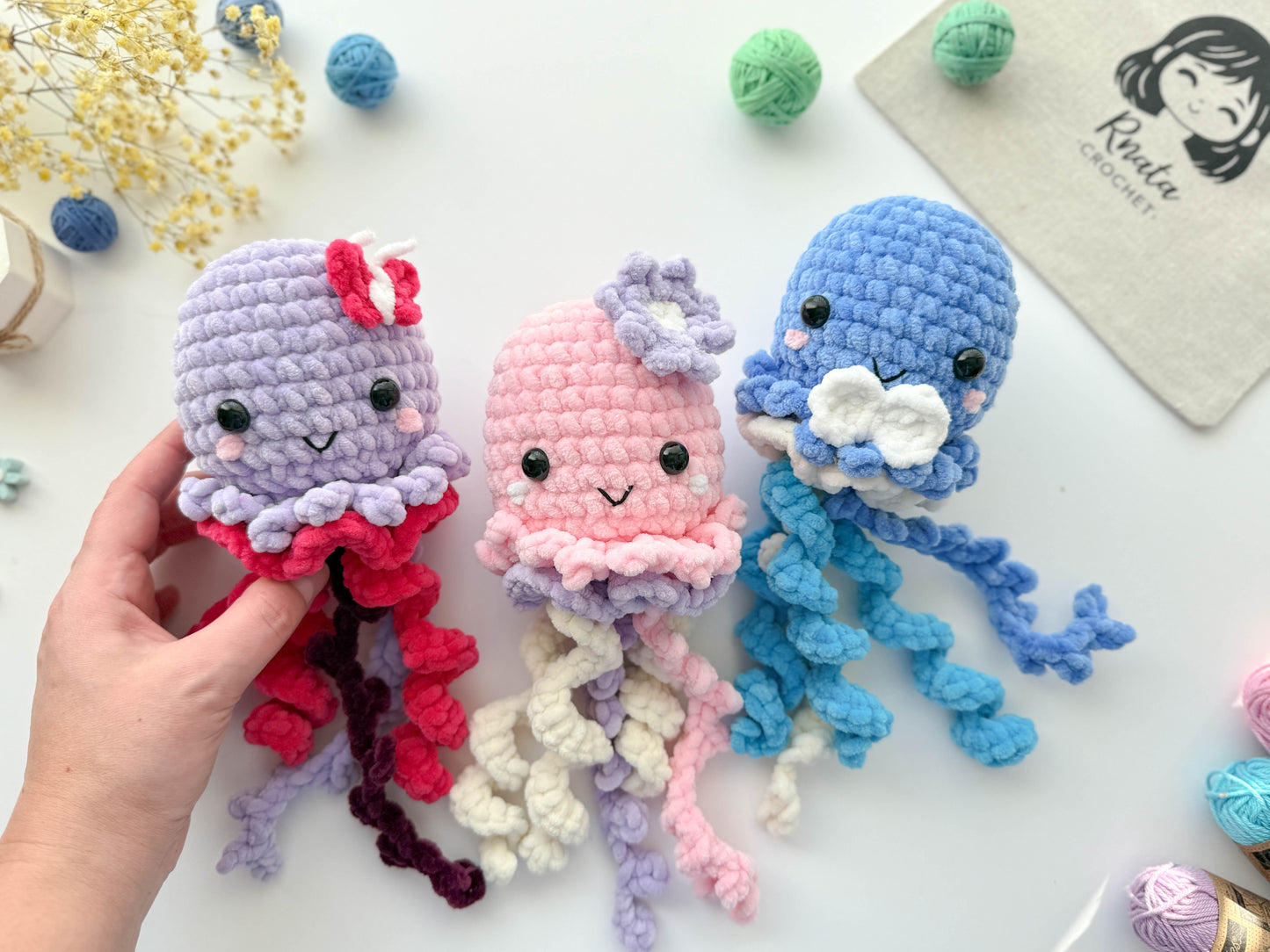 Rnata - Plush Baby Jellyfish Pattern (PDF)