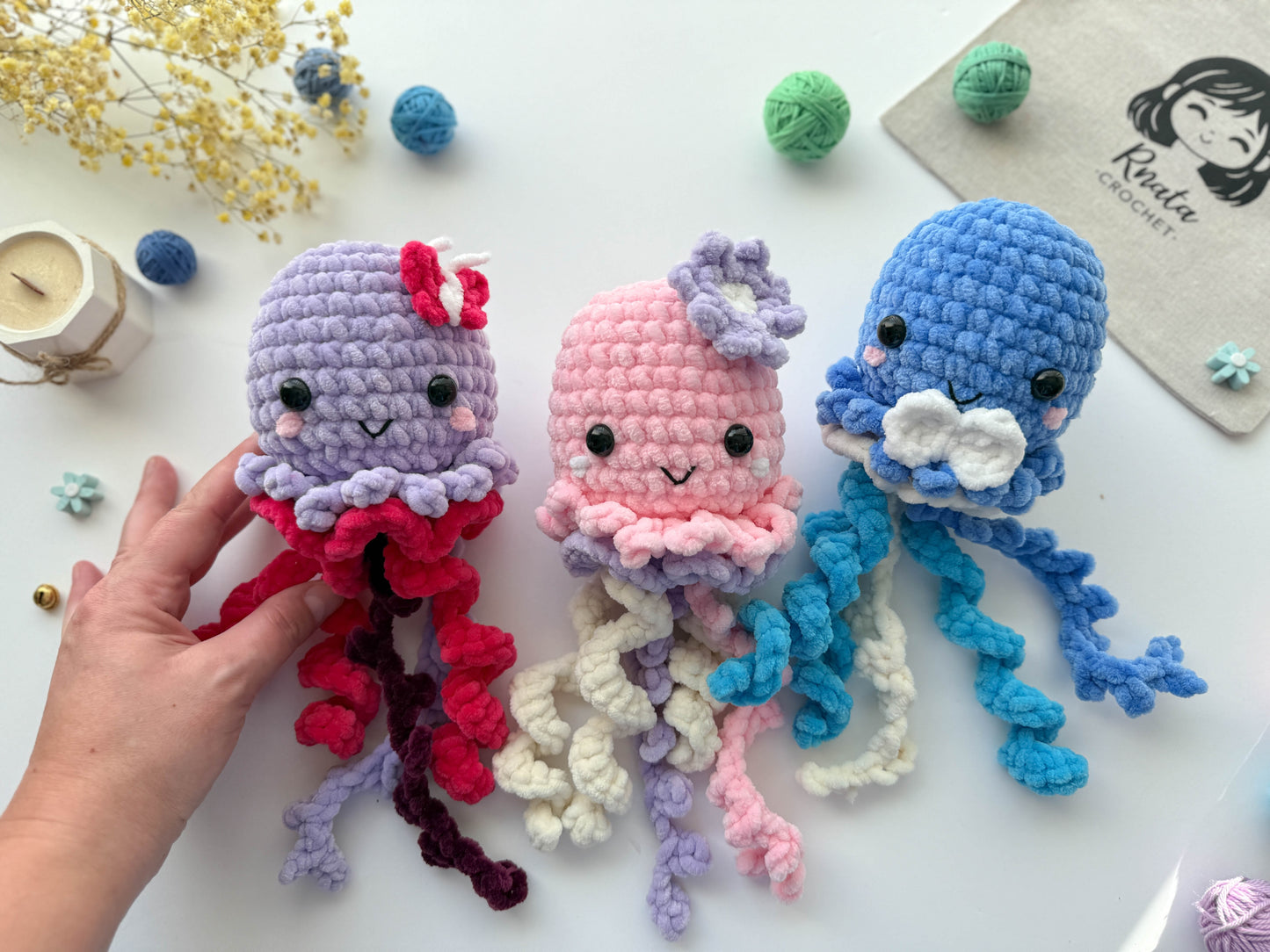 Rnata - Plush Baby Jellyfish Pattern (PDF)