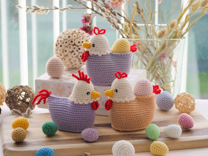 Rnata - Funny Easter Bunnies and Chick Crochet Pattern PDF