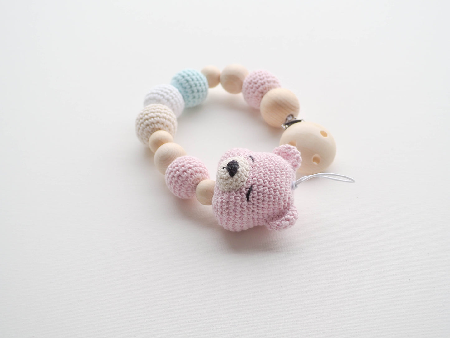 Rnata™ - Sleepy Teddy Lovey & Pacifier Holder Crochet Pattern PDF