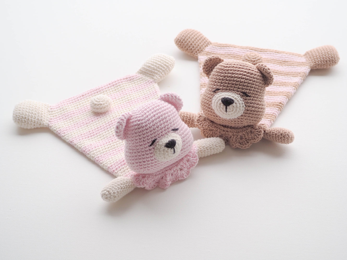 Rnata™ - Sleepy Teddy Lovey & Pacifier Holder Crochet Pattern PDF