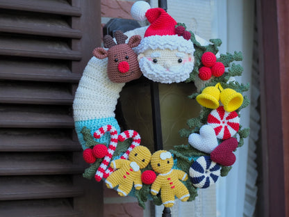 Rnata™ -  Holiday Magic Wreath Crochet Pattern PDF