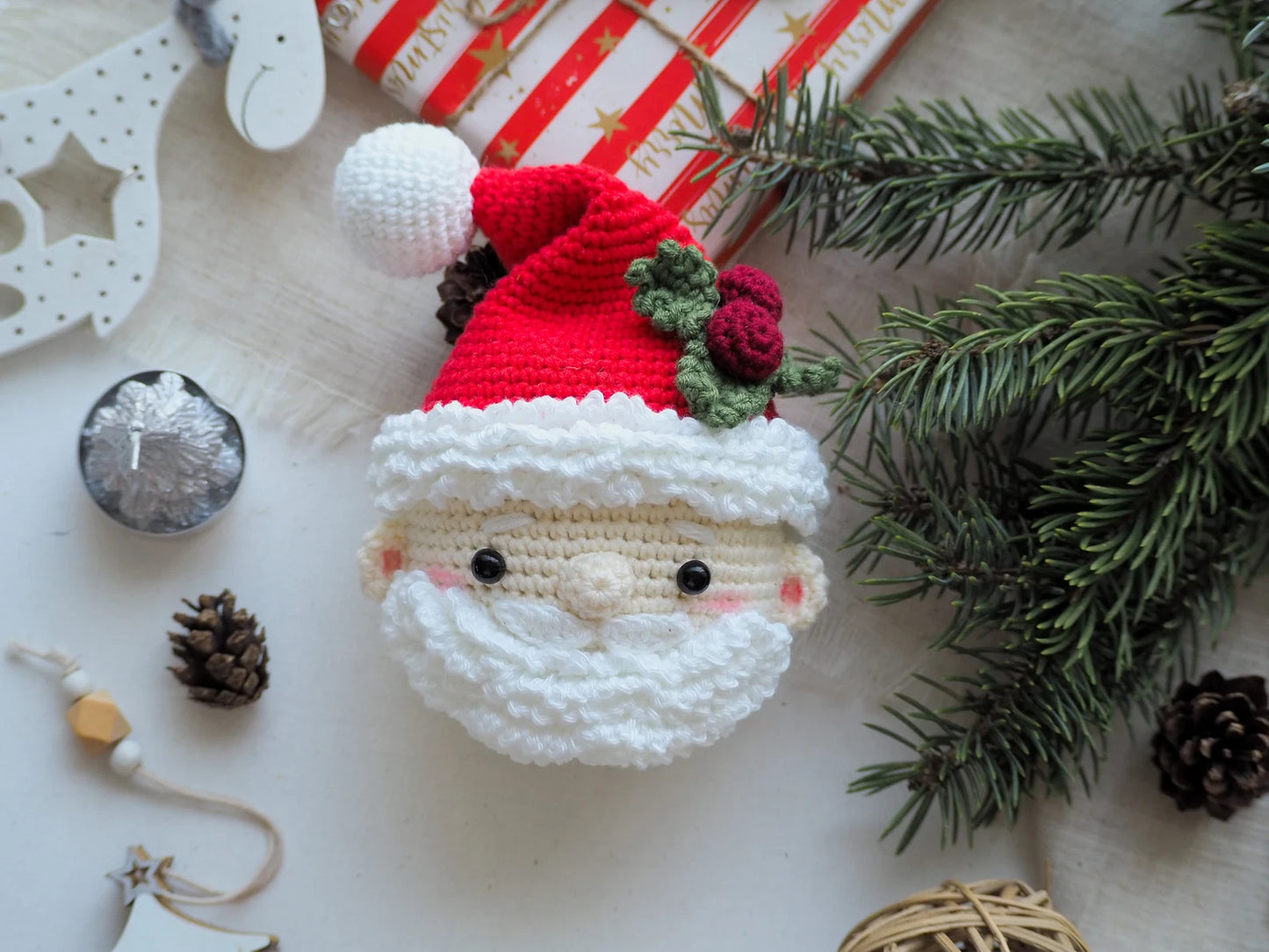 Rnata™ -  Holiday Magic Wreath Crochet Pattern PDF