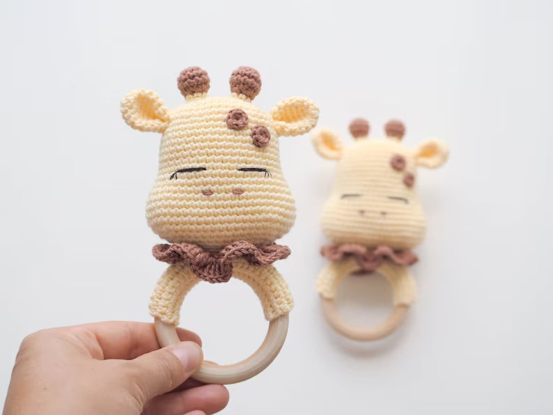 Rnata™ -  Giraffe Giggles Baby Toy Crochet Pattern PDF