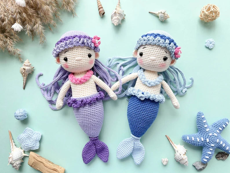 Rnata™ - Magical Mermaid Friends Crochet Pattern PDF