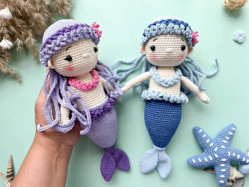 Rnata™ - Magical Mermaid Friends Crochet Pattern PDF