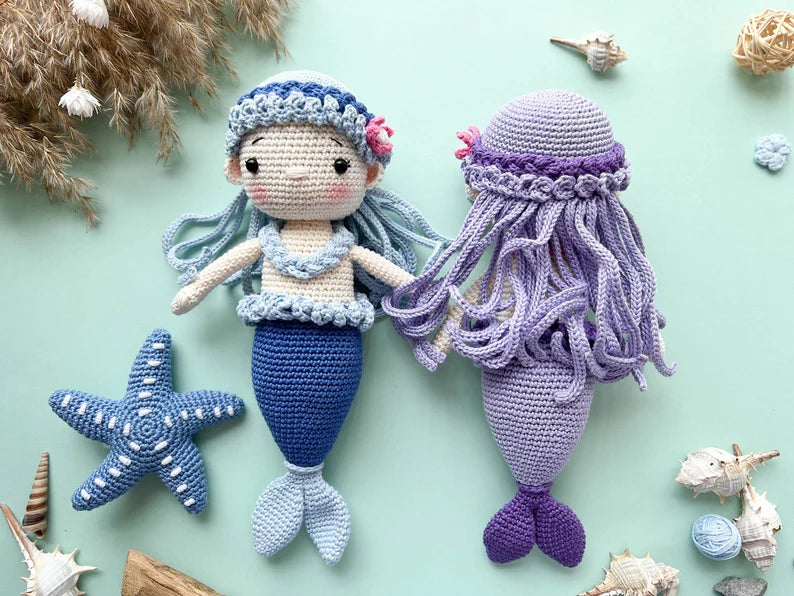 Rnata™ - Magical Mermaid Friends Crochet Pattern PDF