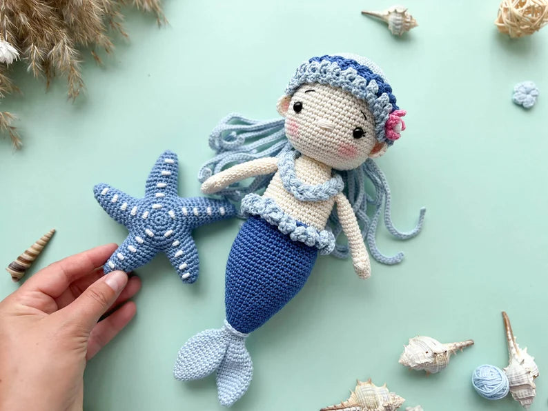 Rnata™ - Magical Mermaid Friends Crochet Pattern PDF