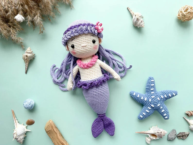 Rnata™ - Magical Mermaid Friends Crochet Pattern PDF