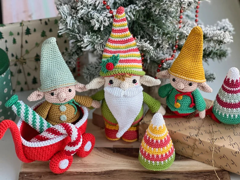 Rnata™ - Christmas Nativity and Elves Crochet Set PDF