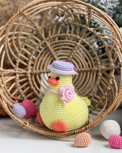 Rnata™ - Duck with Hat Crochet Pattern Free PDF